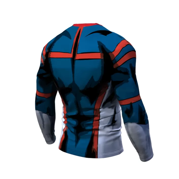 My Hero Academia Compression 'Young Might' Premium Long Sleeve Rashguard