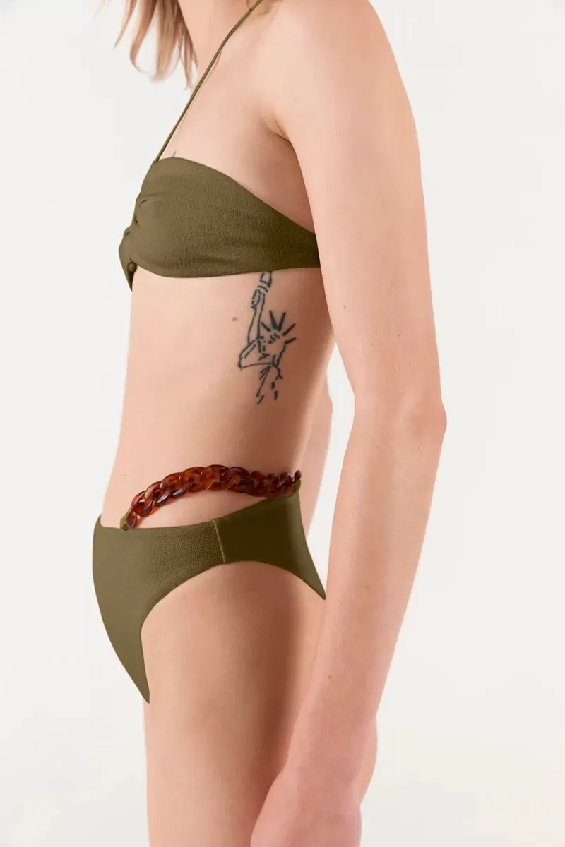 NEAL HALTER TOP BOUCIE-OLIVE