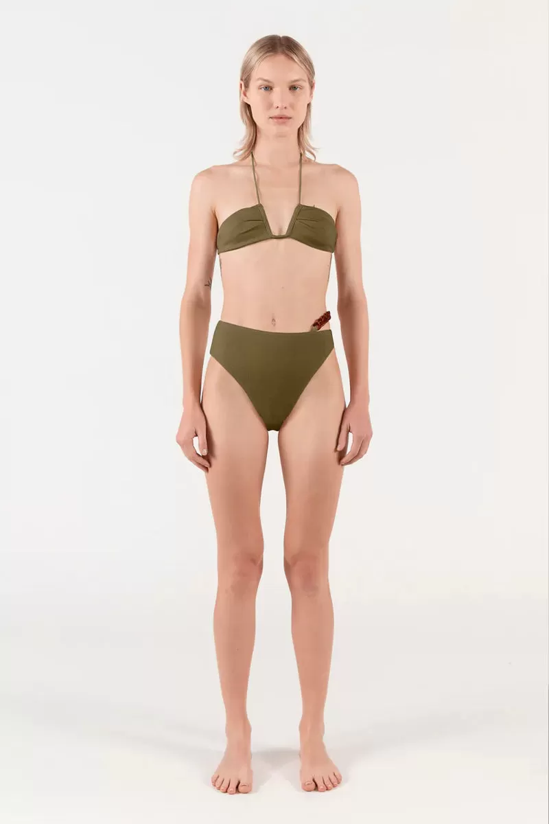 NEAL HALTER TOP BOUCIE-OLIVE