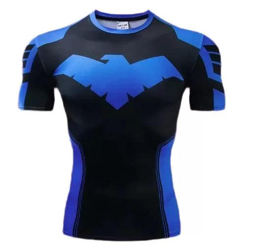 Nightwing 'Dick Grayson' Short Sleeve Compression Rashguard