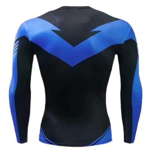 Nightwing Long Sleeve Compression Rashguard