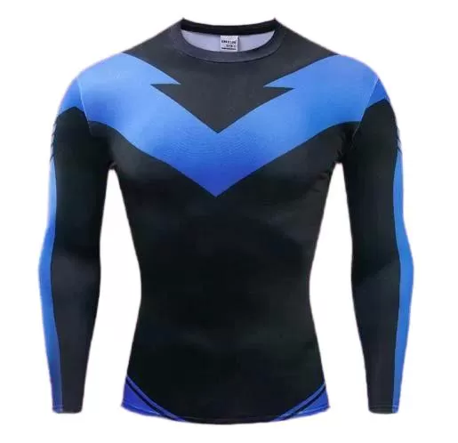 Nightwing Long Sleeve Compression Rashguard