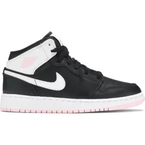 Nike Air Jordan 1 Mid 'Arctic Pink Black' GS