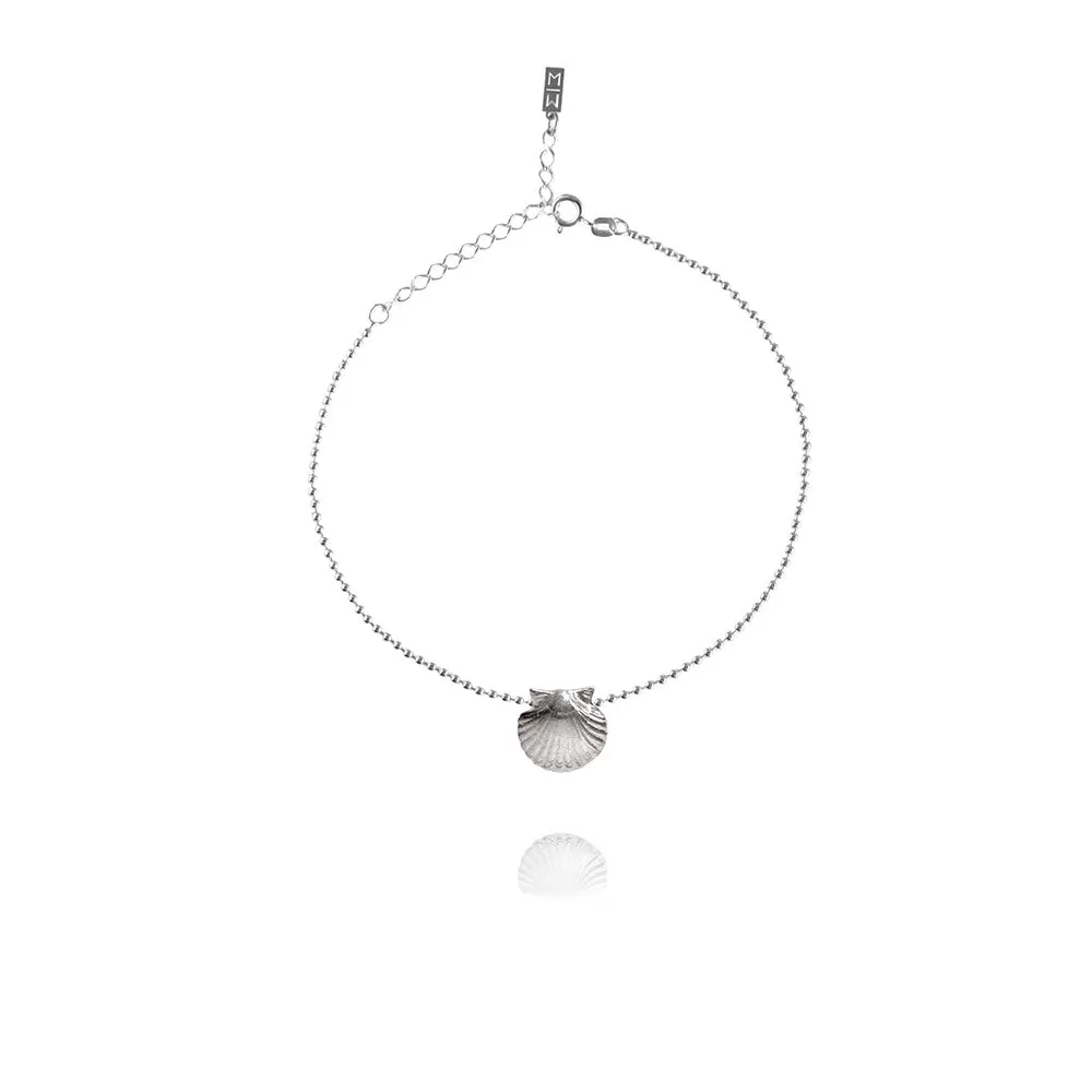 Olivia Silver Anklet Seashell