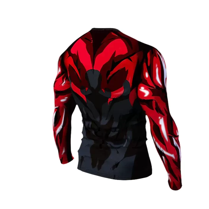 One Piece Compression 'Gear 4th | Luffy | Onyx' Premium Long Sleeve Rashguard