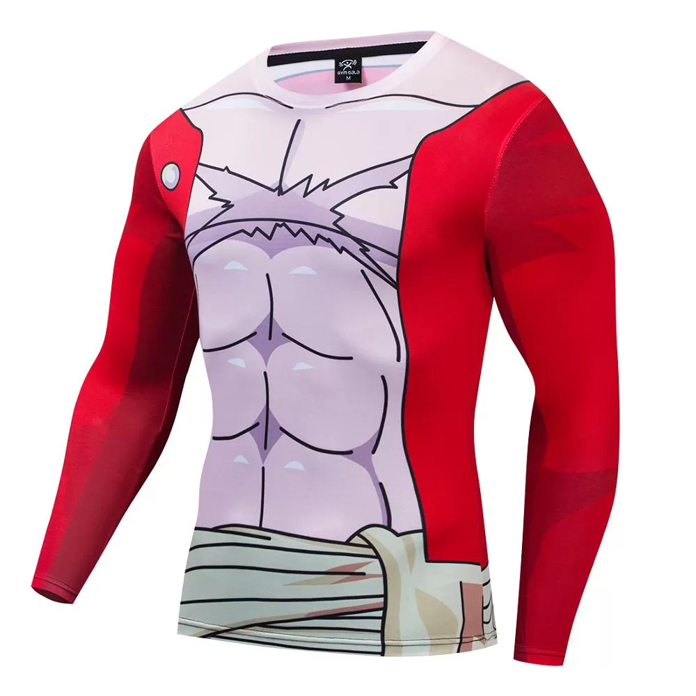 One Piece Compression 'Luffy' Premium Long Sleeve Rashguard