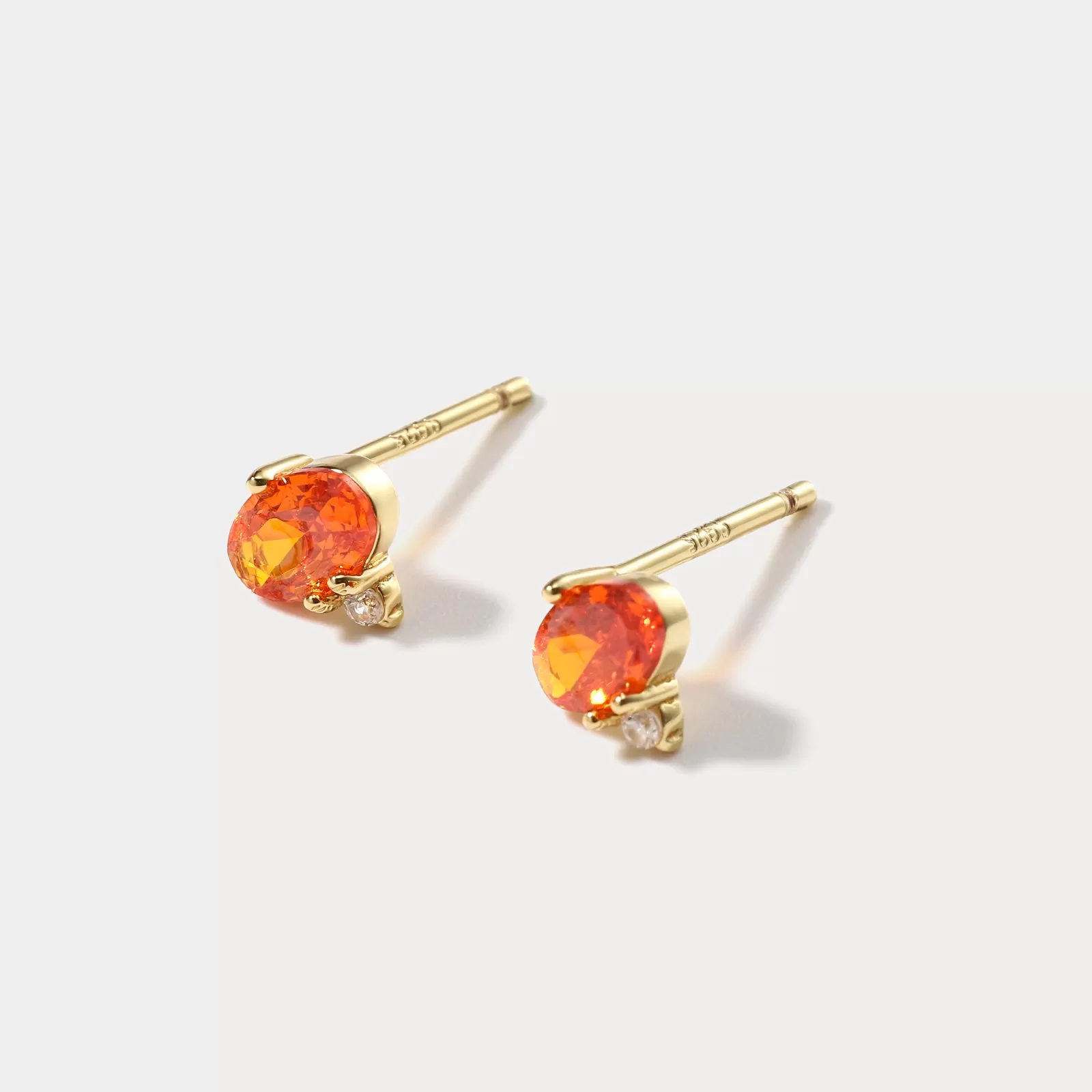 Orange Summer Stud Earrings