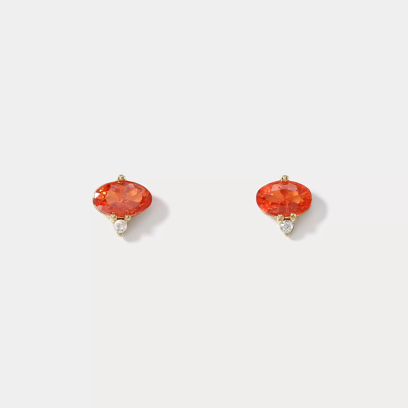 Orange Summer Stud Earrings