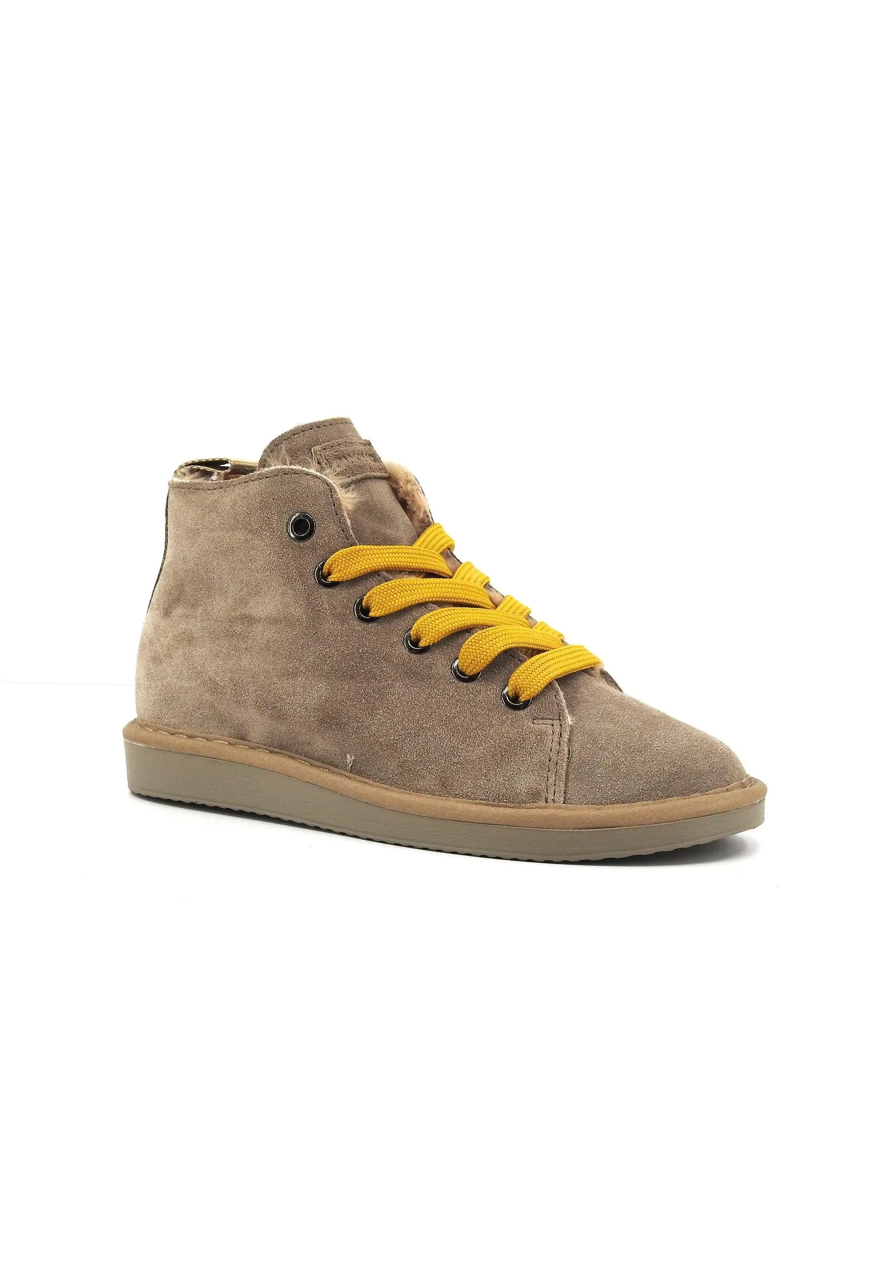 PAN CHIC Stivaletto Pelo Bimbo Walnut Yellow P01K007-00462051