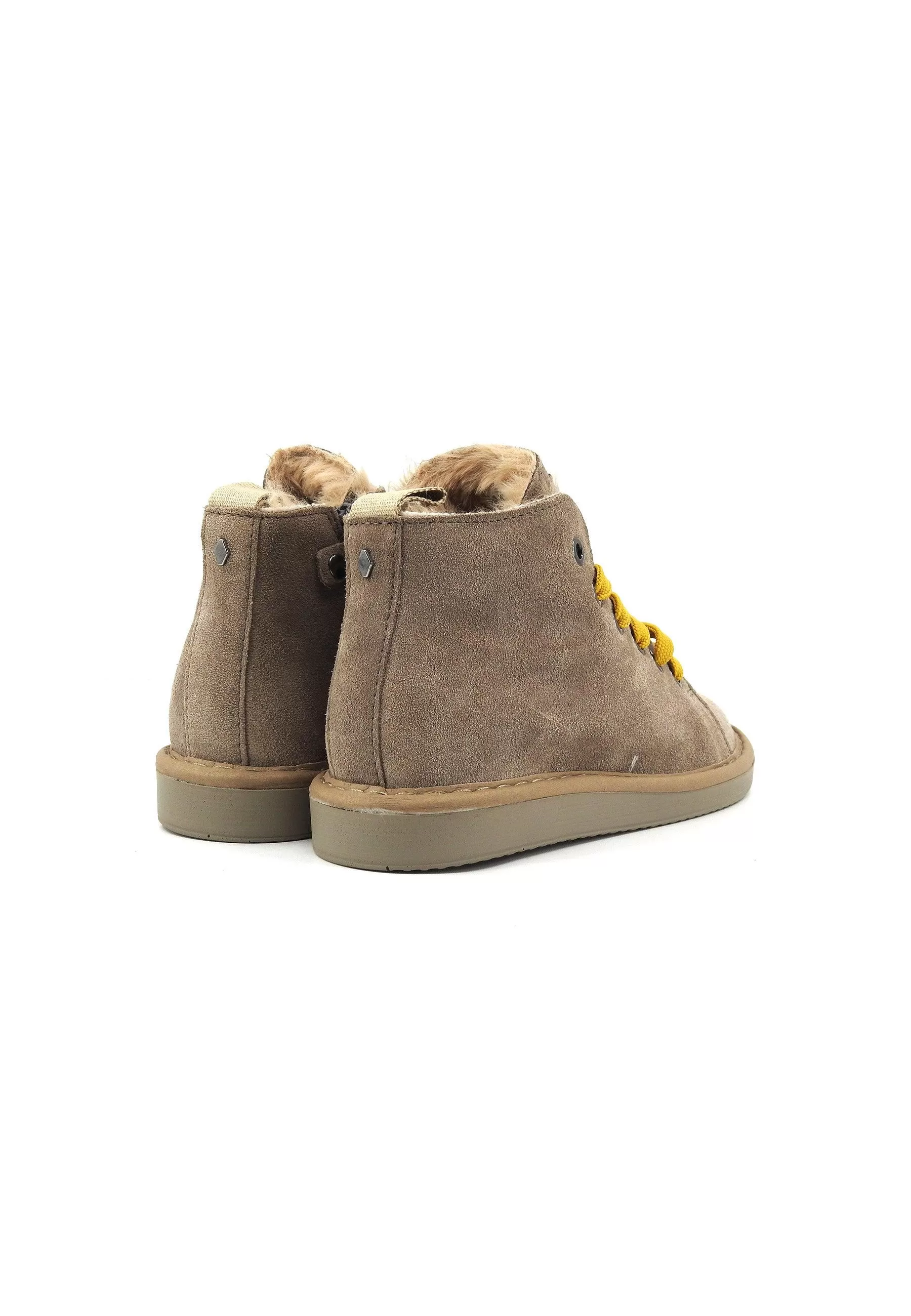 PAN CHIC Stivaletto Pelo Bimbo Walnut Yellow P01K007-00462051