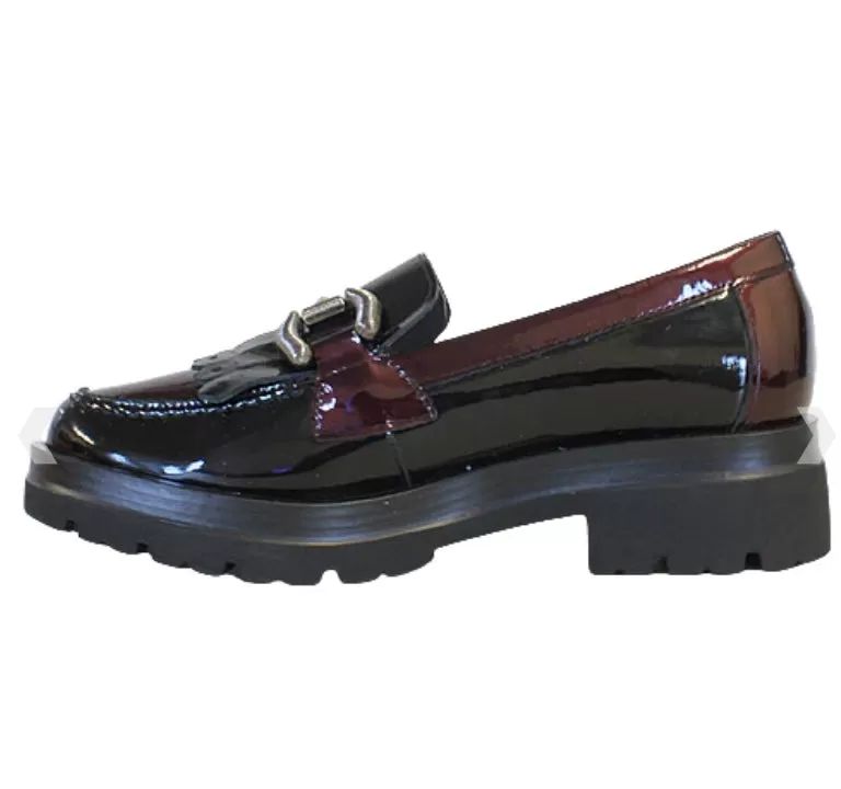 Pitillos Patent Loafer Burgundy