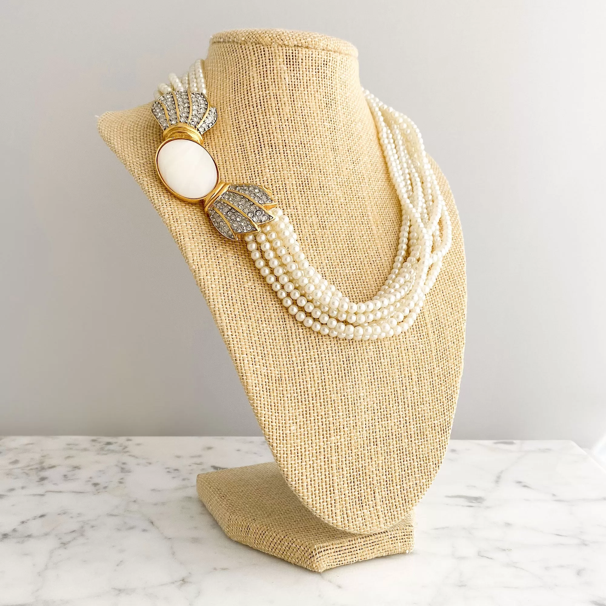 POSEY multi-strand pearl necklace