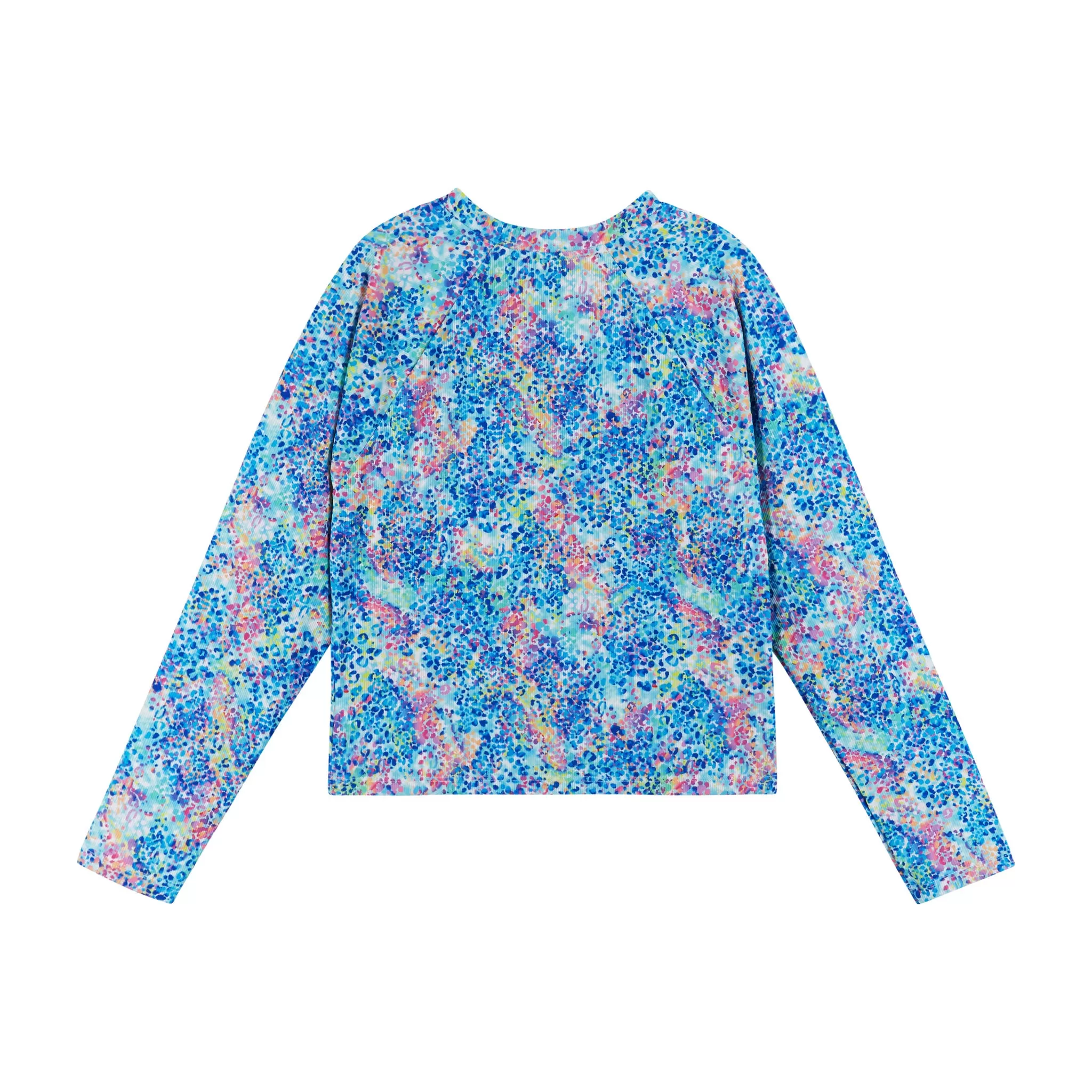 Rashguard Top (Size 7-16 Years)| Blue Abstract Print