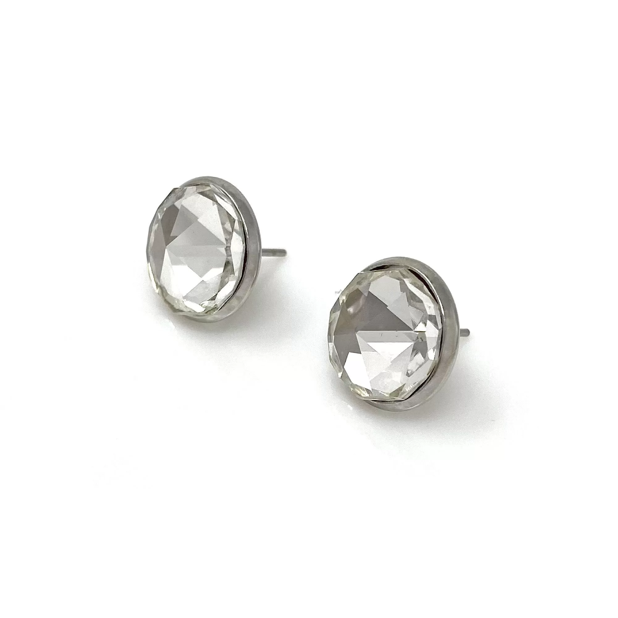 RONA faceted Czech crystal studs