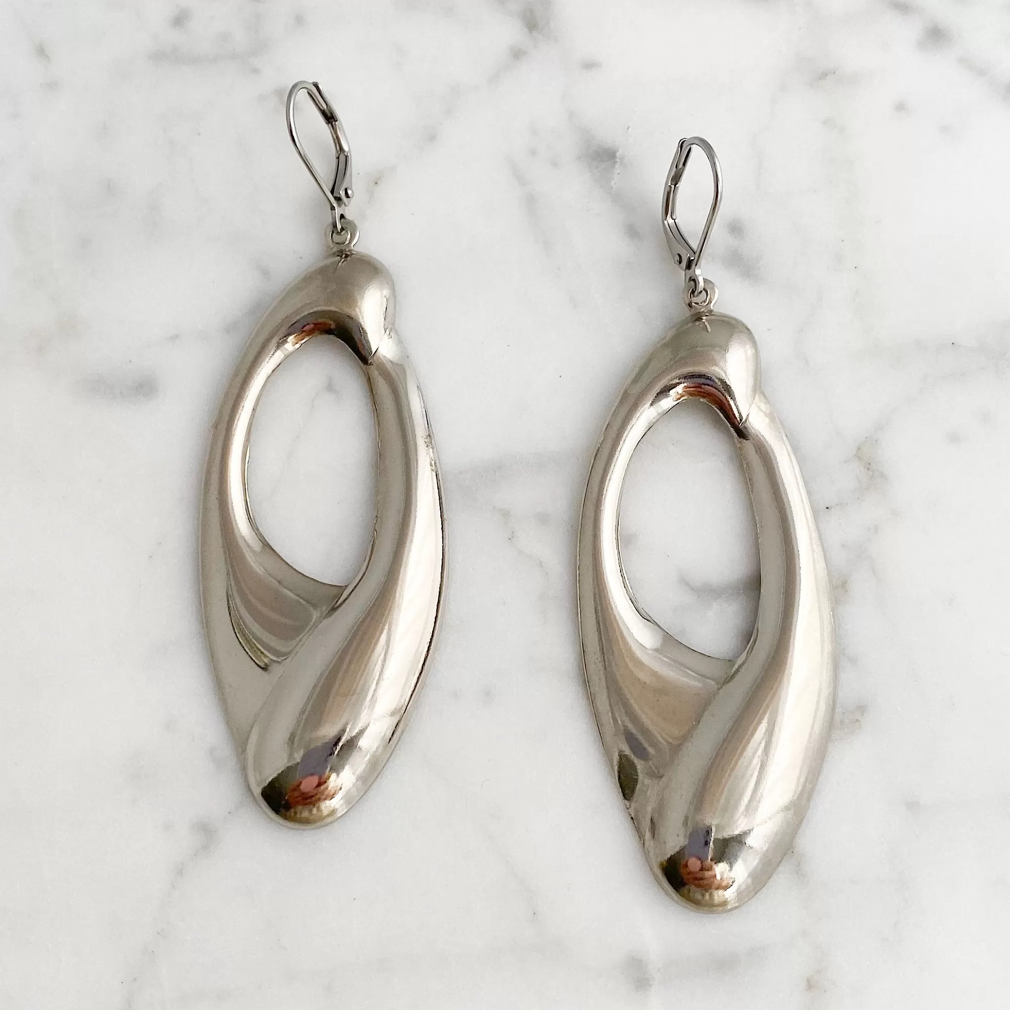 ROWYN vintage silver pendant earrings