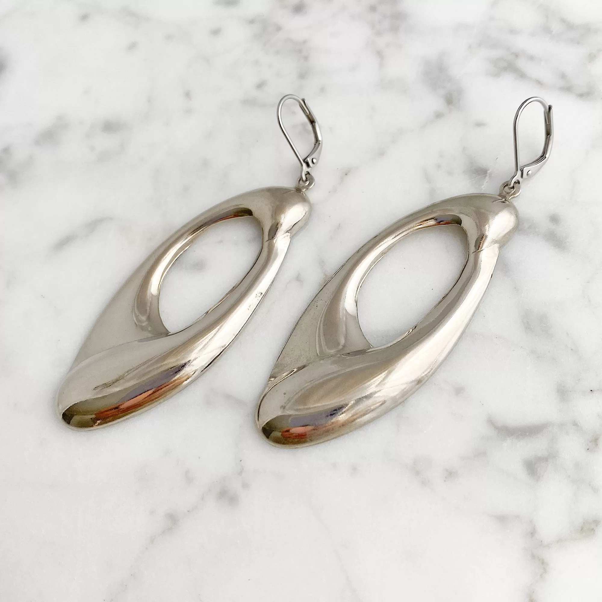 ROWYN vintage silver pendant earrings