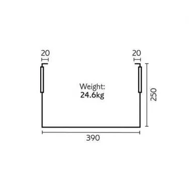 Royal Wessex Awning 390 - Black/Silver   Free Storm Straps