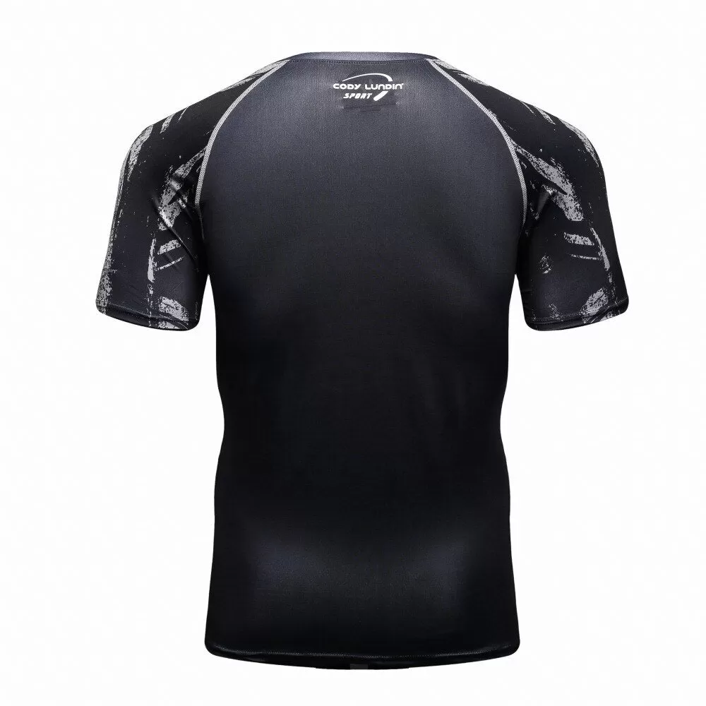 Skull Compression 'Crossbones' Elite Short Sleeve Rashguard