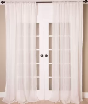 Solid Linen Sheer Curtains