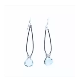 Sterling silver Long Gemstone Earrings