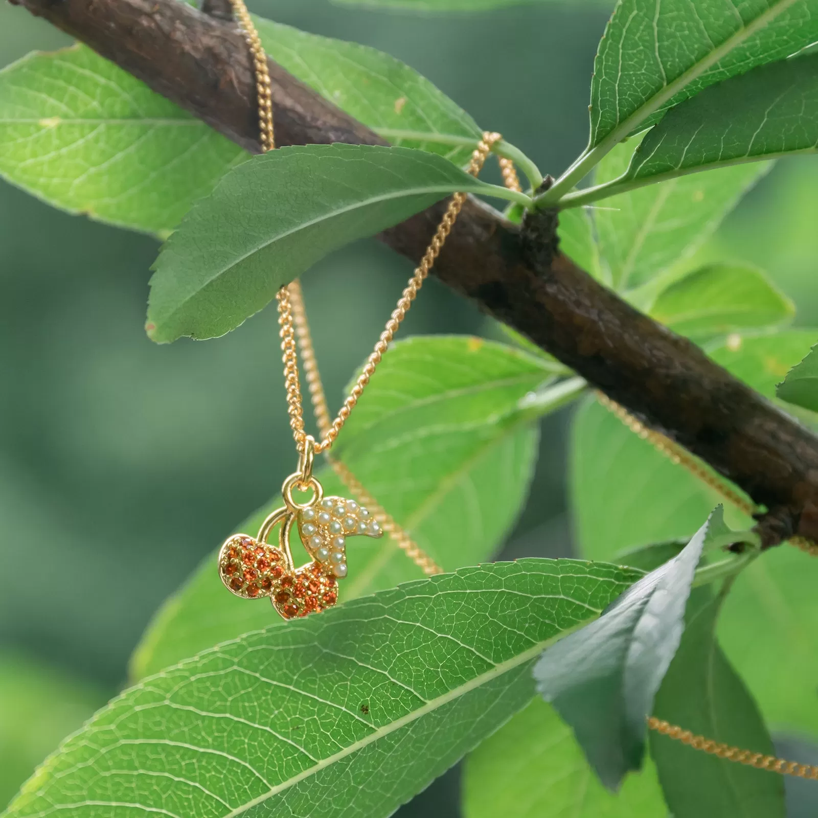 Summer Cherry Necklace