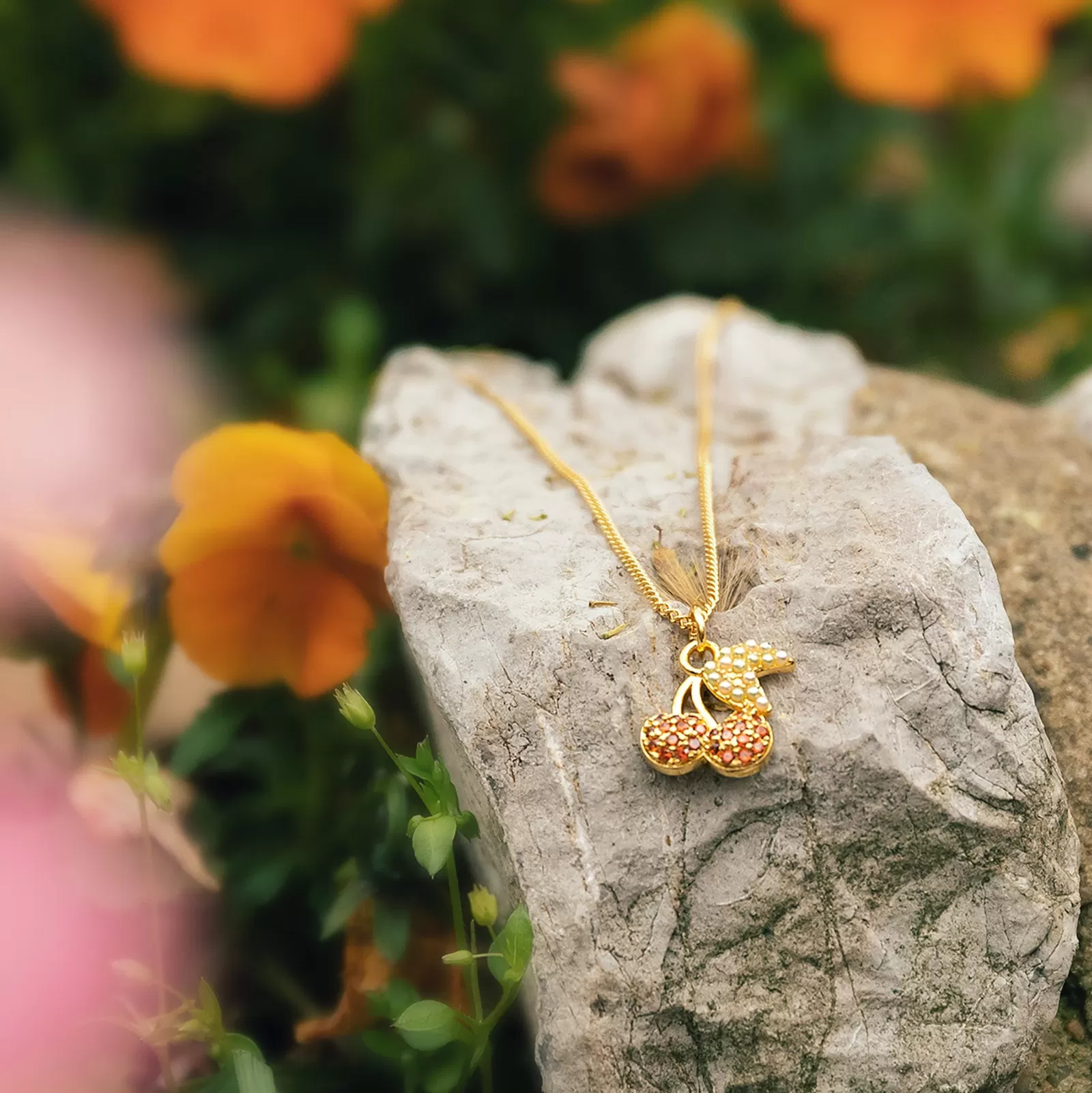 Summer Cherry Necklace