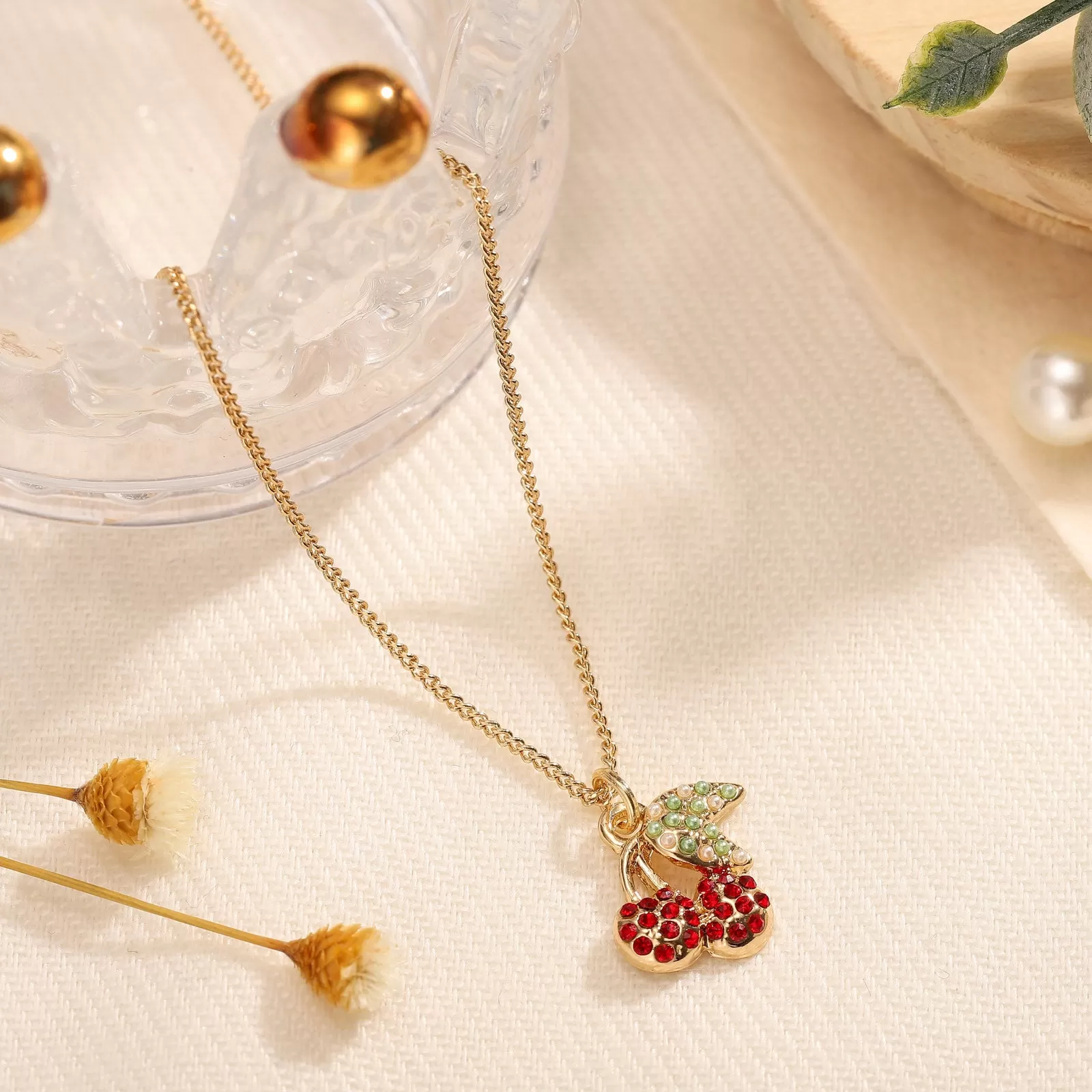 Summer Cherry Necklace