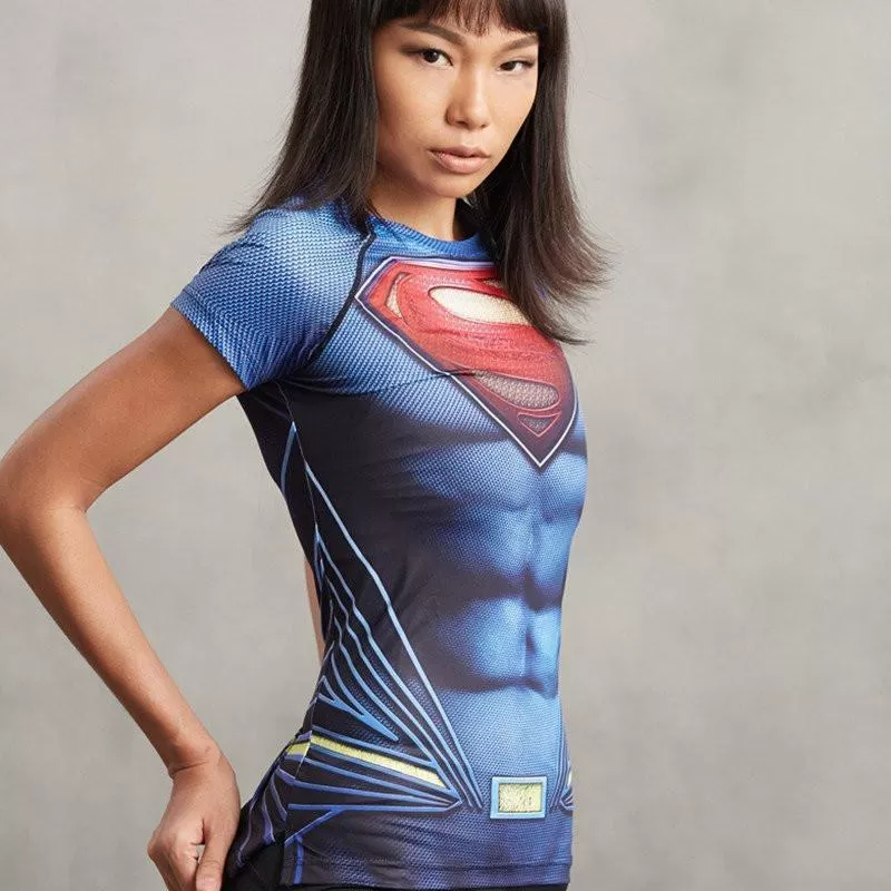 Superman Women's Short Sleeve Rashguard