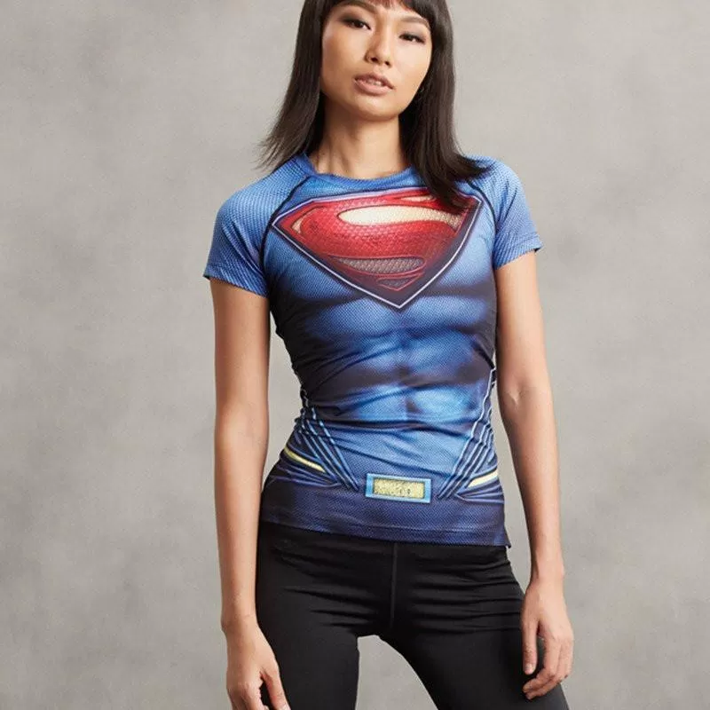 Superman Women's Short Sleeve Rashguard