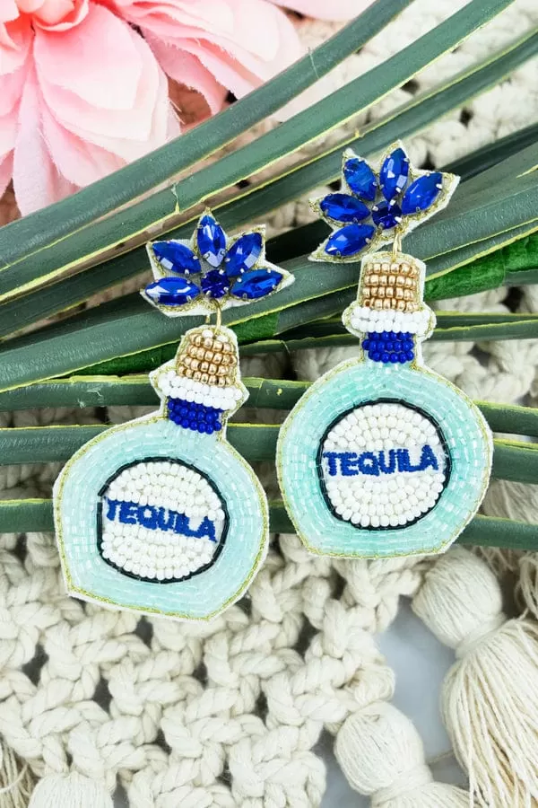 Tequila Summer Fiesta beaded EARRINGS