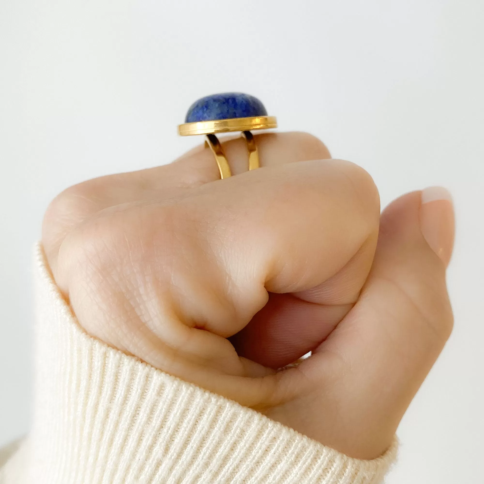 THATAM lapis lazuli cocktail ring