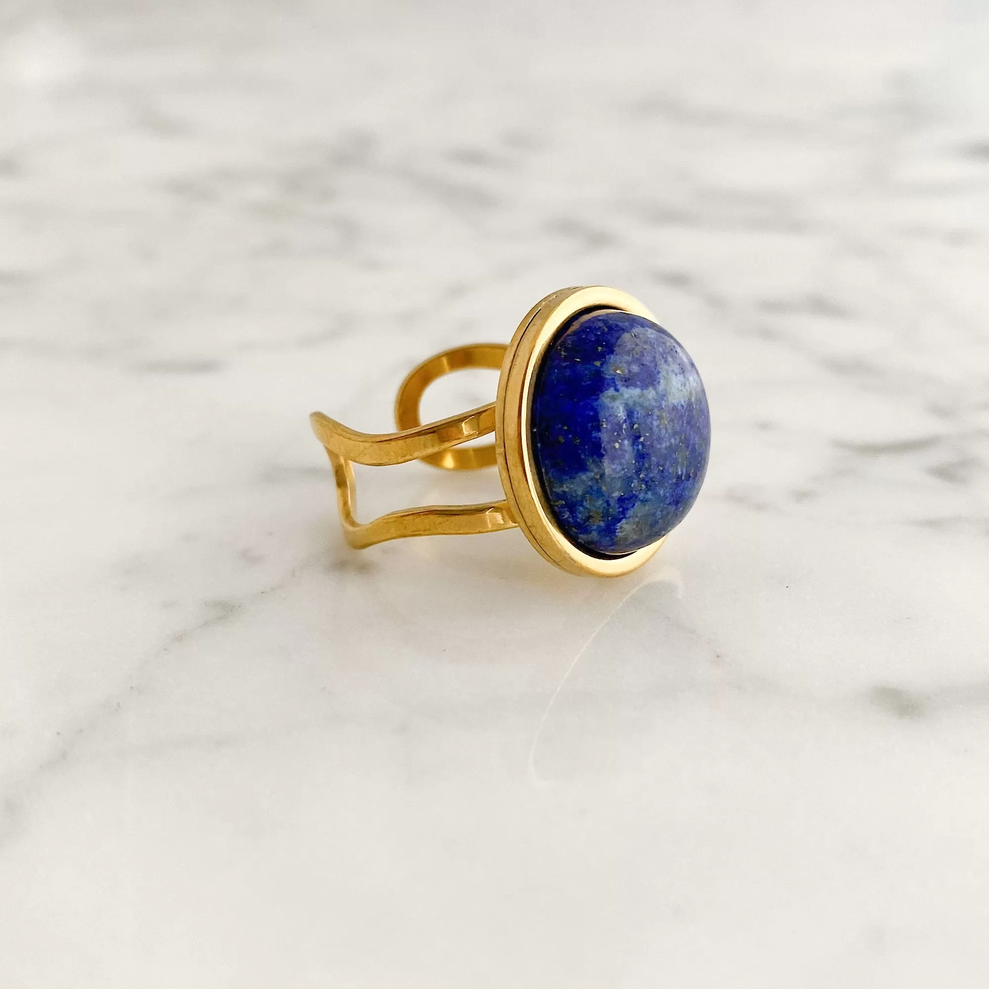 THATAM lapis lazuli cocktail ring