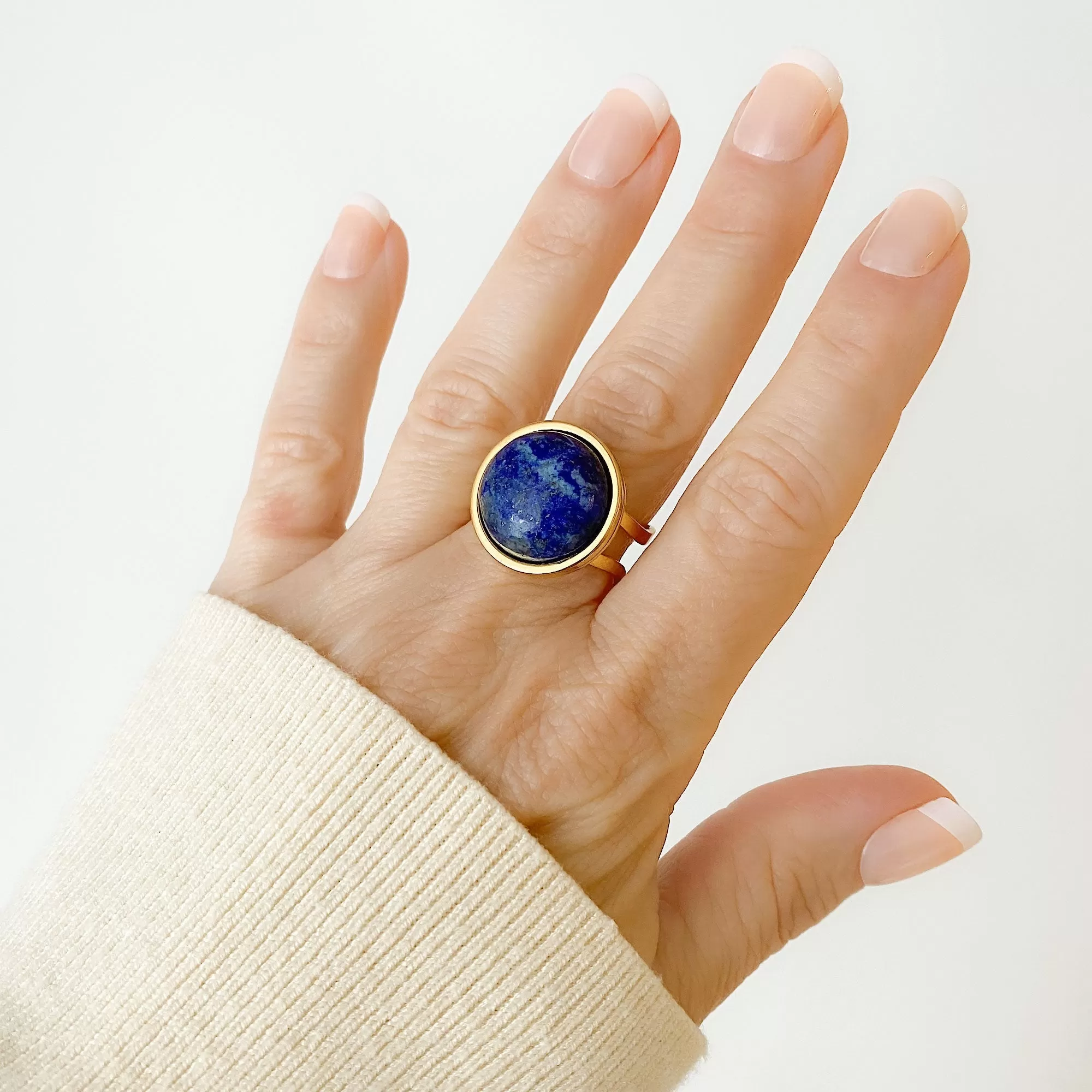 THATAM lapis lazuli cocktail ring