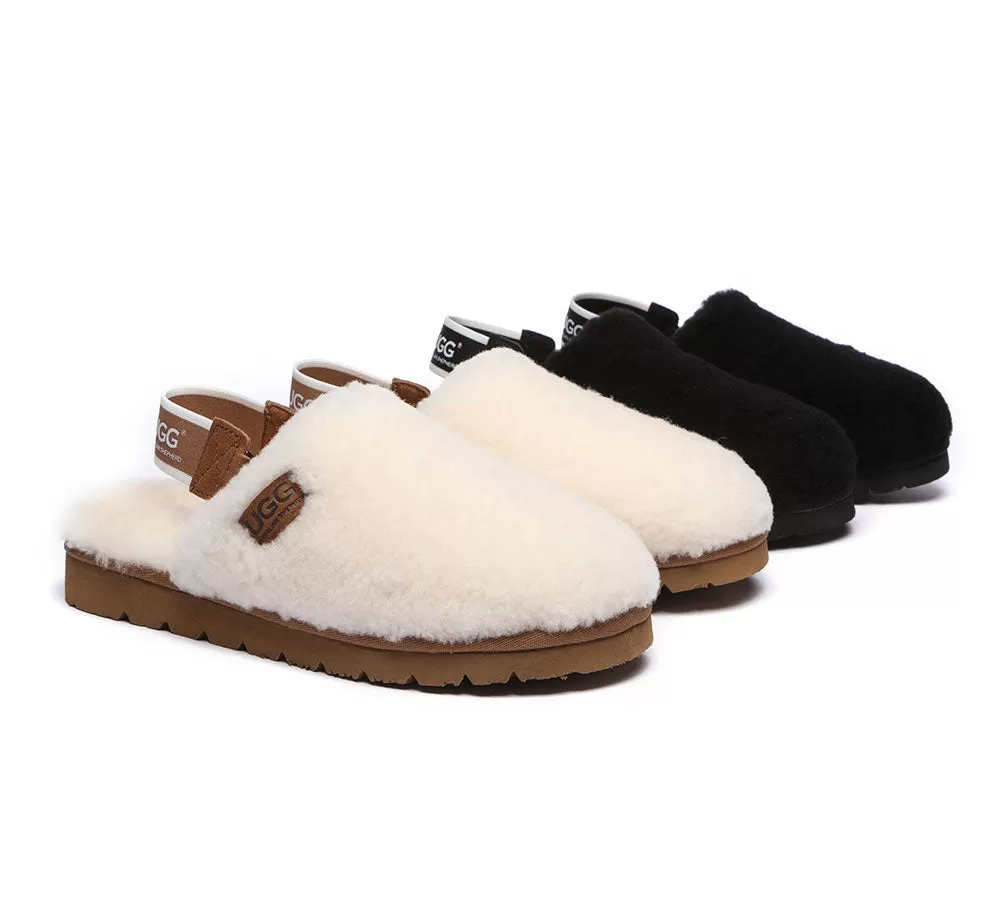 UGG AUSTRALIAN SHEPHERD Removable Strap Slingback Ugg Slipper Women Kamari