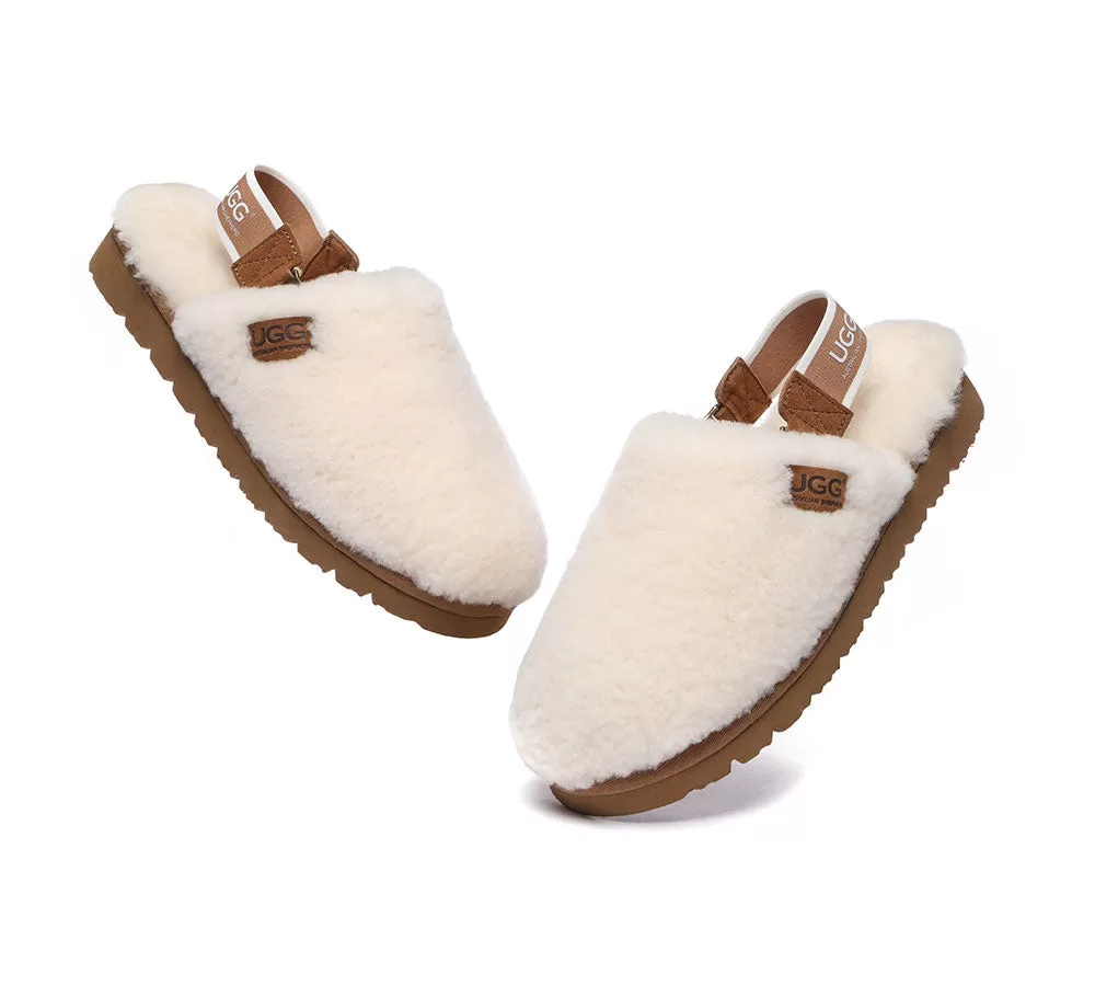 UGG AUSTRALIAN SHEPHERD Removable Strap Slingback Ugg Slipper Women Kamari