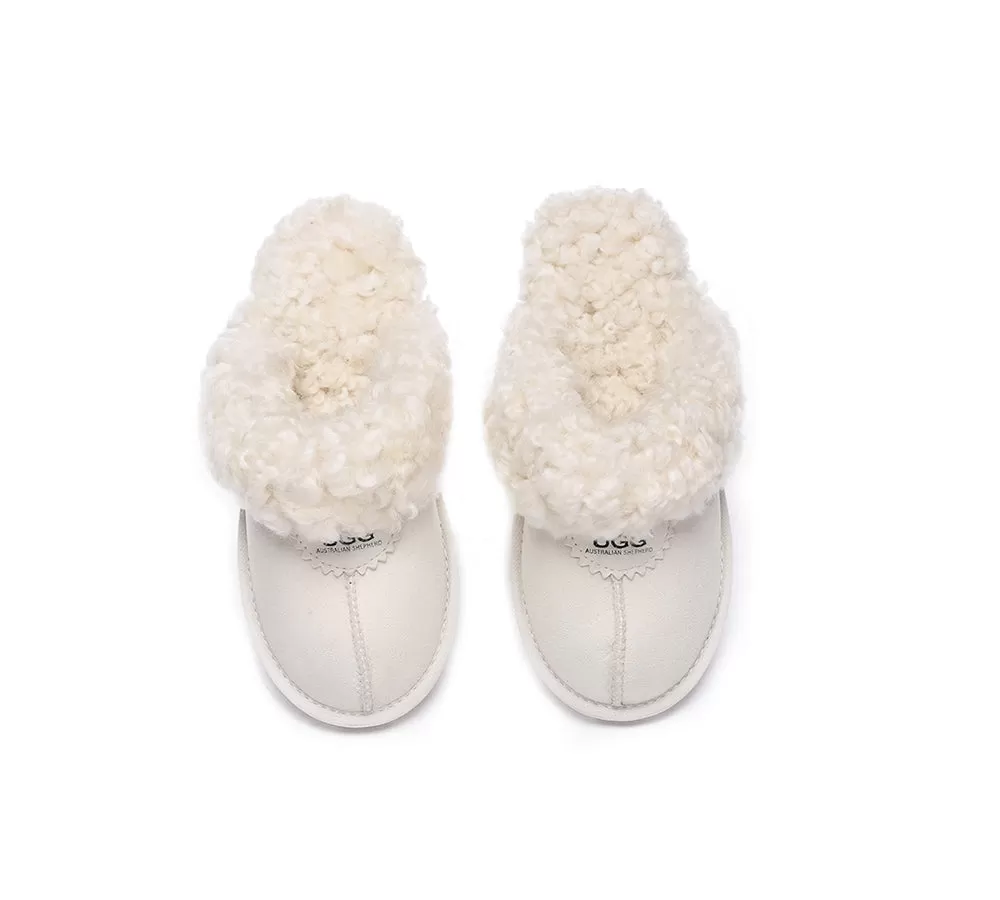 UGG AUSTRALIAN SHEPHERD Ugg Slipper Double Faced Sheepskin Waffle Curly