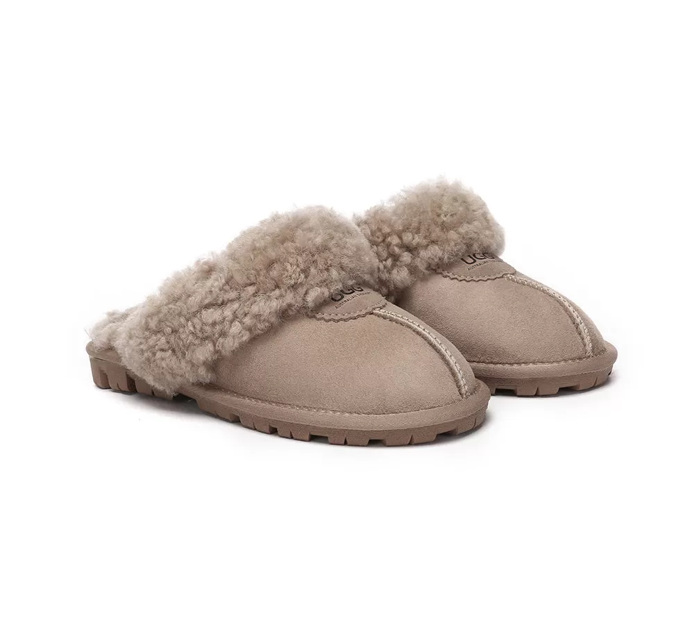 UGG AUSTRALIAN SHEPHERD Ugg Slipper Double Faced Sheepskin Waffle Curly