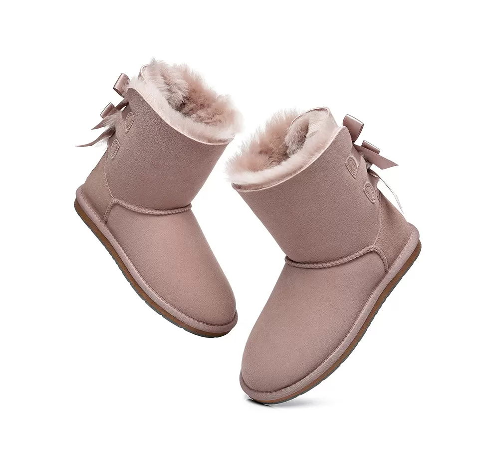 UGG Australian Shepherd Women Short Boots With Double Back Bow