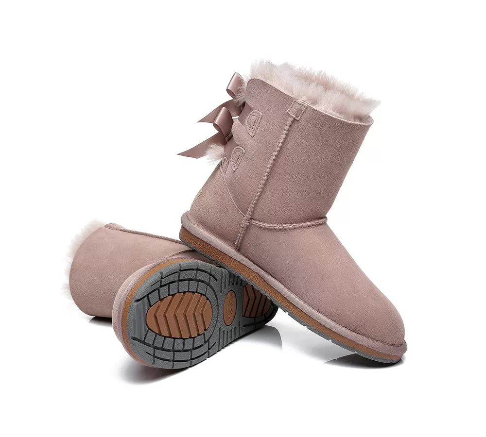 UGG Australian Shepherd Women Short Boots With Double Back Bow