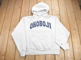 Vintage 1990s Lake Okoboji Champion Reverse Weave Hoodie / Vintage Champion / Okoboji Hoodie / Streetwear / Sportswear