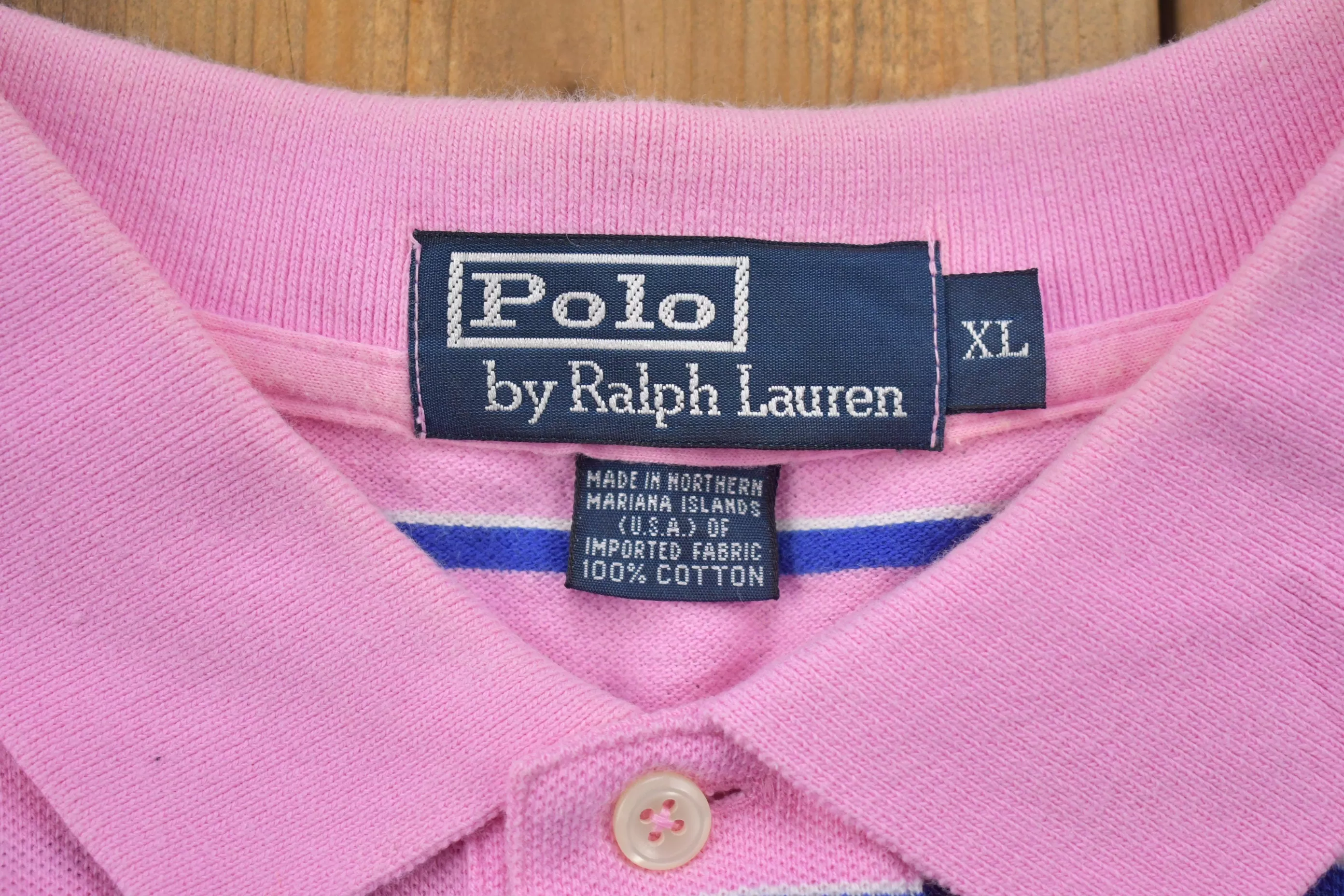 Vintage 1990s Pink Polo Ralph Lauren Shirt / 90s Streetwear / Athleisure / Sportswear / Vintage Athleticwear