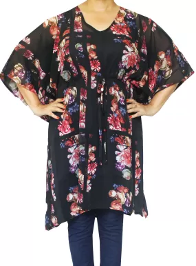 Womens Printed Caftan Beachwear Dress